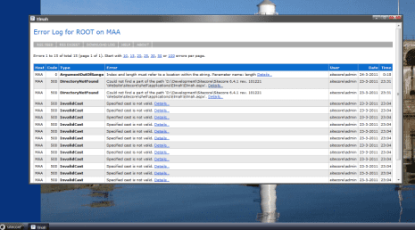 View Elmah logs within Sitecore